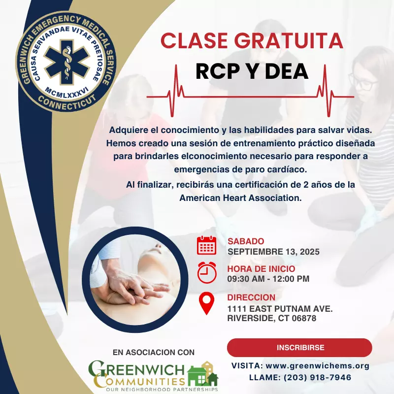 Spanish Heartsaver Adult CPR/AED - September 13th, 2025
